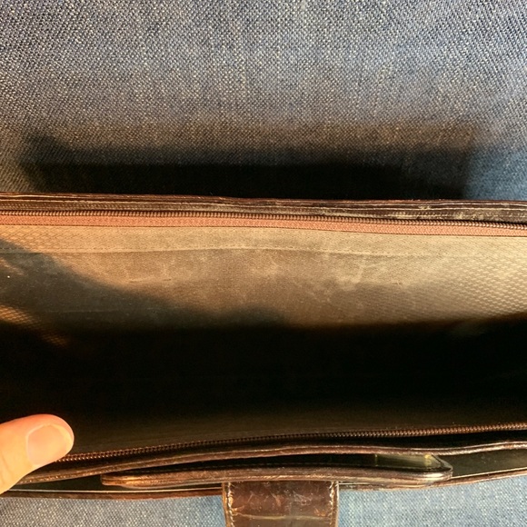 Vintage eel skin attaché case briefcase - Picture 4 of 10